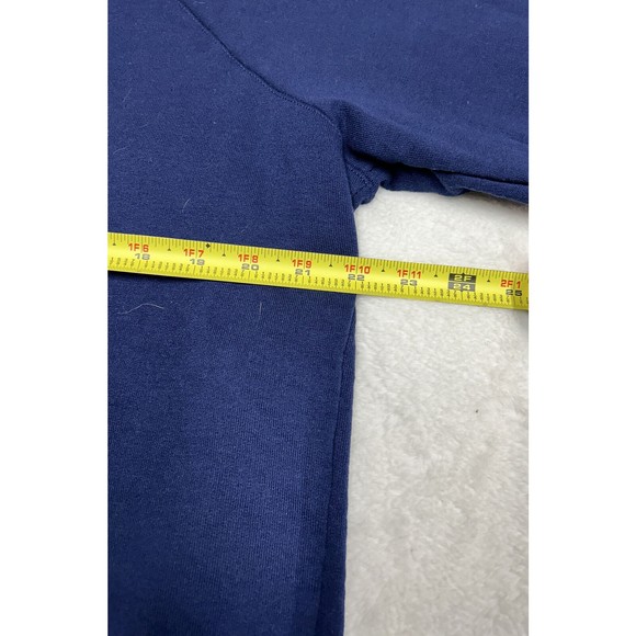 Champion Athleticwear Embroidered Spellout Navy Blue Crewneck Mens Size XL - Picture 6 of 9